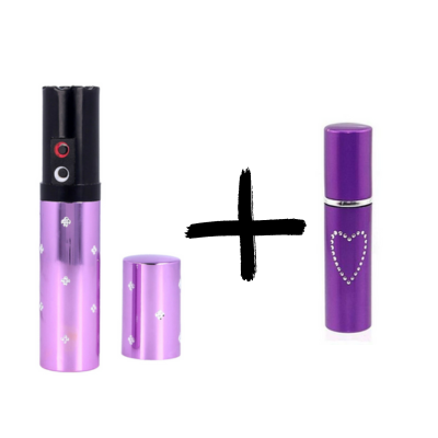 Lipstick Taser and Lipstick Pepper Spray Combo