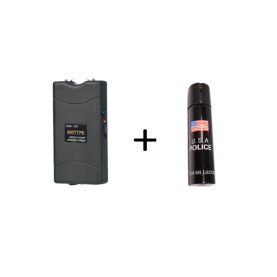 Pocket Taser + Police Pepperspray 110ml combo